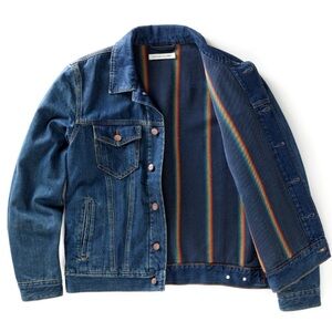 Men’s Outerknown Blanket Trucker Denim Jacket. Medium